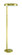 Keeva 1 Light Floor Lamp in Satin Brass (20|87025SB-F)