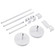 ADJUSTABLE TRACK PENDANT KIT WHITE (27|TP278)