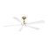CROWN CEILING FAN 62IN W LIGHT KIT (7200|FR-D2602-62L-SB/MW)
