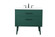 36 inch bathroom vanity in Green (758|VF41036MGN)