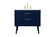36 inch bathroom vanity in Blue (758|VF41036MBL)