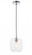 Collier 1 light Chrome and Clear glass pendant (758|LD2272C)