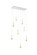 Amora 36 inch Rectangle Alabaster Pendant in Chrome (758|1013D36C-22ST)