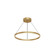Cerchio 24-in Gold Dimmable LED Pendant (461|PD87724-BG-UNV-010)