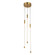 Motif 21-in Gold Dimmable LED Multi-Light Pendant (461|MP75221-BG-UNV)