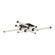 Blade 34-in Black Dimmable Dimmable LED Flush Mount (461|FM23534-BK-UNV)
