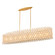 Flair 61-in 9 Light Socket Oxidized Gold Leaf Linear Pendant (133|520062OL)