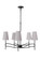 Astor 5 Light Chandelier in Flat Black (20|61925-FB)