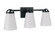 Zane 3 Light Vanity in Flat Black (20|20723FB3)