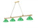 4 Light Billiard (276|2306-4HBR-PGR)