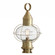 BRASS TRADITIONS - Ellington - 1 Light - 21 inch - Antique Brass - Solid Brass - Post Lantern (3442|9610-AB-CL)