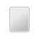 42 Rectangle LED Front and Backlit Wall Mirror in Black (758|MRE6A3342BK)