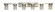 6-Light Brushed Nickel Gemini Sconce (84|4746 BN)