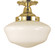 1-Light Polished Silver Taylor Flush / Semi-Flush Mount (84|2555 PS)