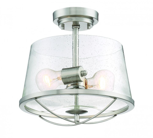 Satin Platinum Designers Fountain 88511-SP Semi-Flush Satin Platinum Designers Fountain 88511-SP Semi-Flush