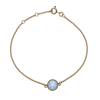 9ct Yellow Gold & Blue Topaz Bracelet
