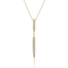 9ct Yellow Gold Diamond Long Drop Necklace