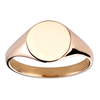 9ct Yellow Gold 10x8mm Oval Signet Ring