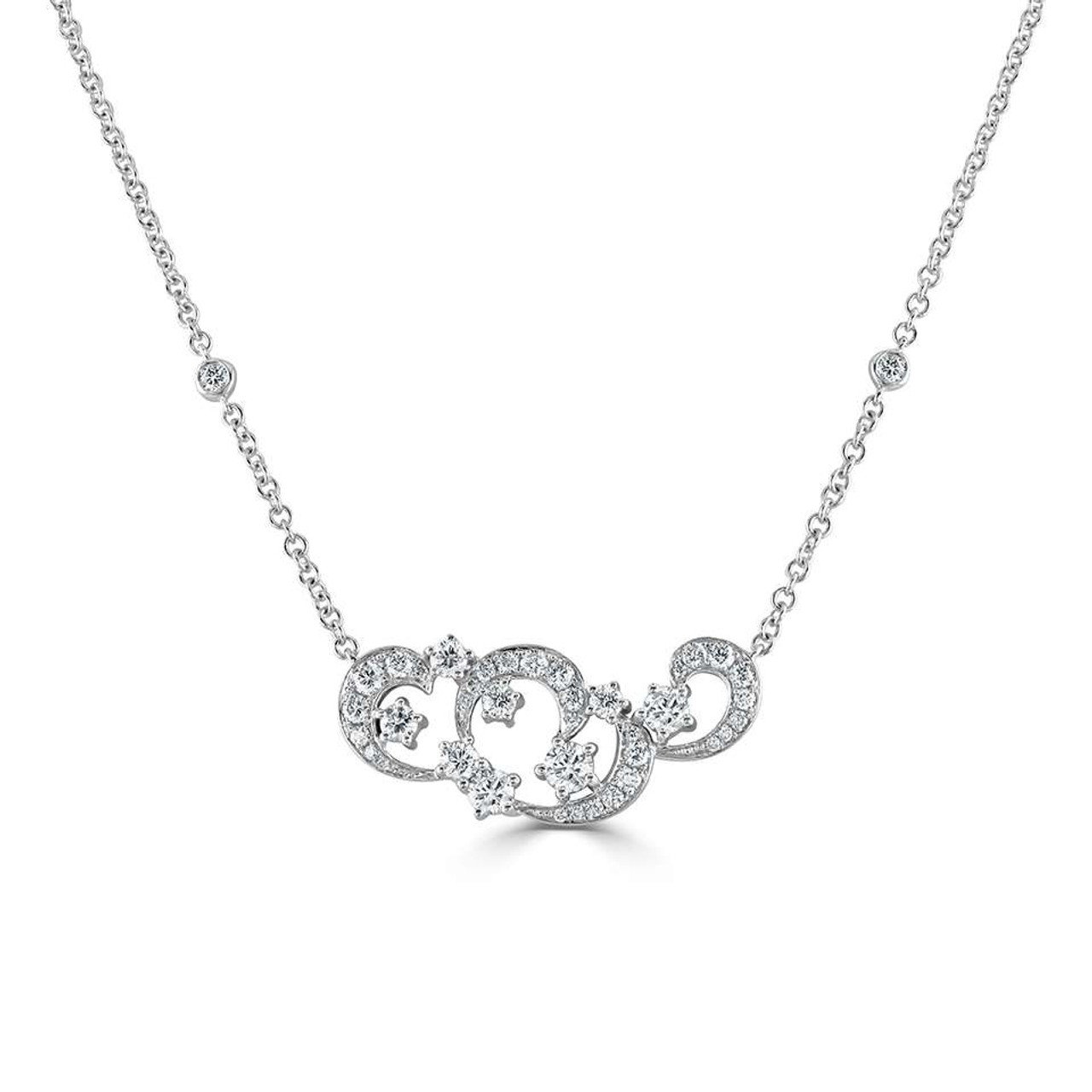 Easy Diamond necklace in white gold 18kt and diamonds pavé in White for |  Dolce&Gabbana® US