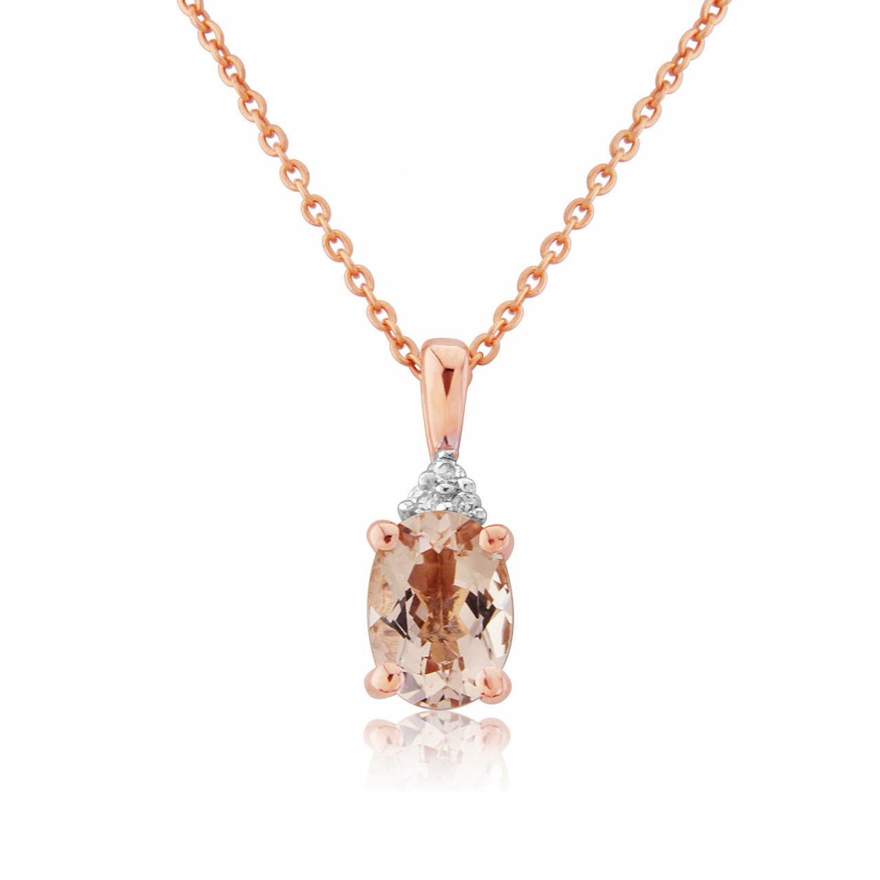Effy 14K Rose Gold Diamond, Morganite Pendant – Walsons & Co. Fine  Jewelers