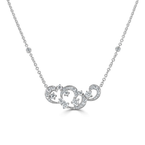 Baguette Diamond Necklace 0.16ct | Pravins