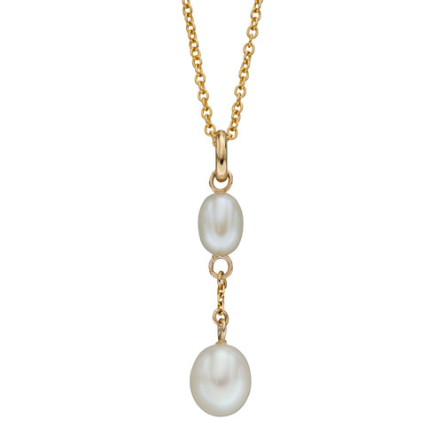 Orchid Pearl Drop Necklace Set | Mirana