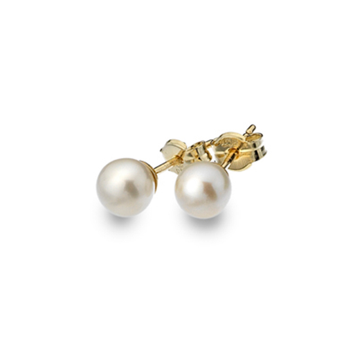 9ct Yellow Gold 5mm Freshwater Pearl Stud Earrings 9ct Yellow Gold 5mm Freshwater Pearl Stud Earrings