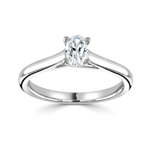 Anya - Crossover oval Solitaire Engagement ring Anya - Crossover oval Solitaire Engagement ring