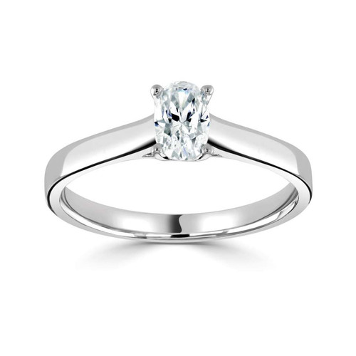 Cleo - Crossover oval Solitaire Engagement ring Cleo - Crossover oval Solitaire Engagement ring