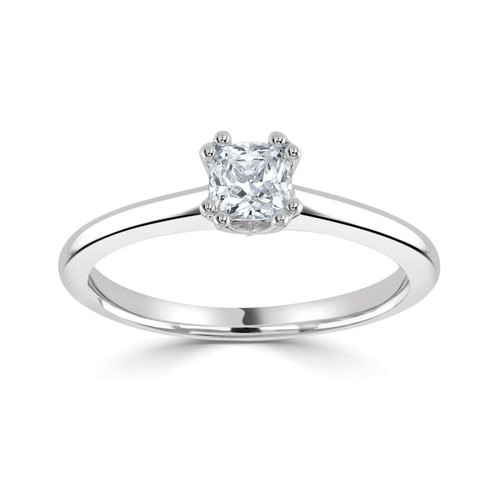 Fina - Multi-claw asscher Solitaire Engagement ring