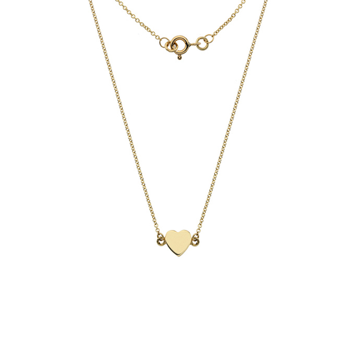 9ct Yellow Gold Heart Pendant on Chain 9ct Yellow Gold Heart Pendant on Chain