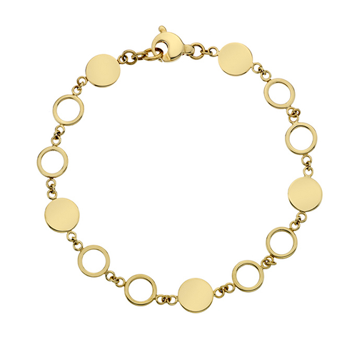 9ct Yellow Gold circle Bracelet