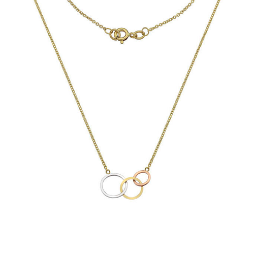 Rope Circle Letter C Necklace in 9ct Gold | Gold Boutique