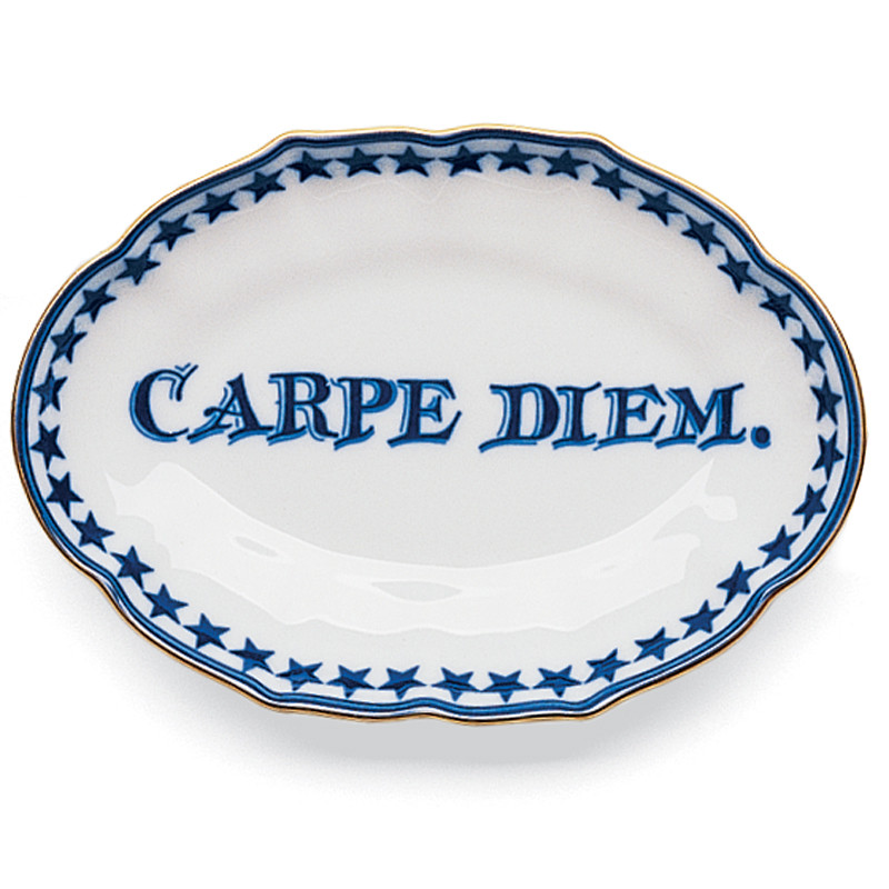 Mottahedeh Carpe Diem Verse Dish
