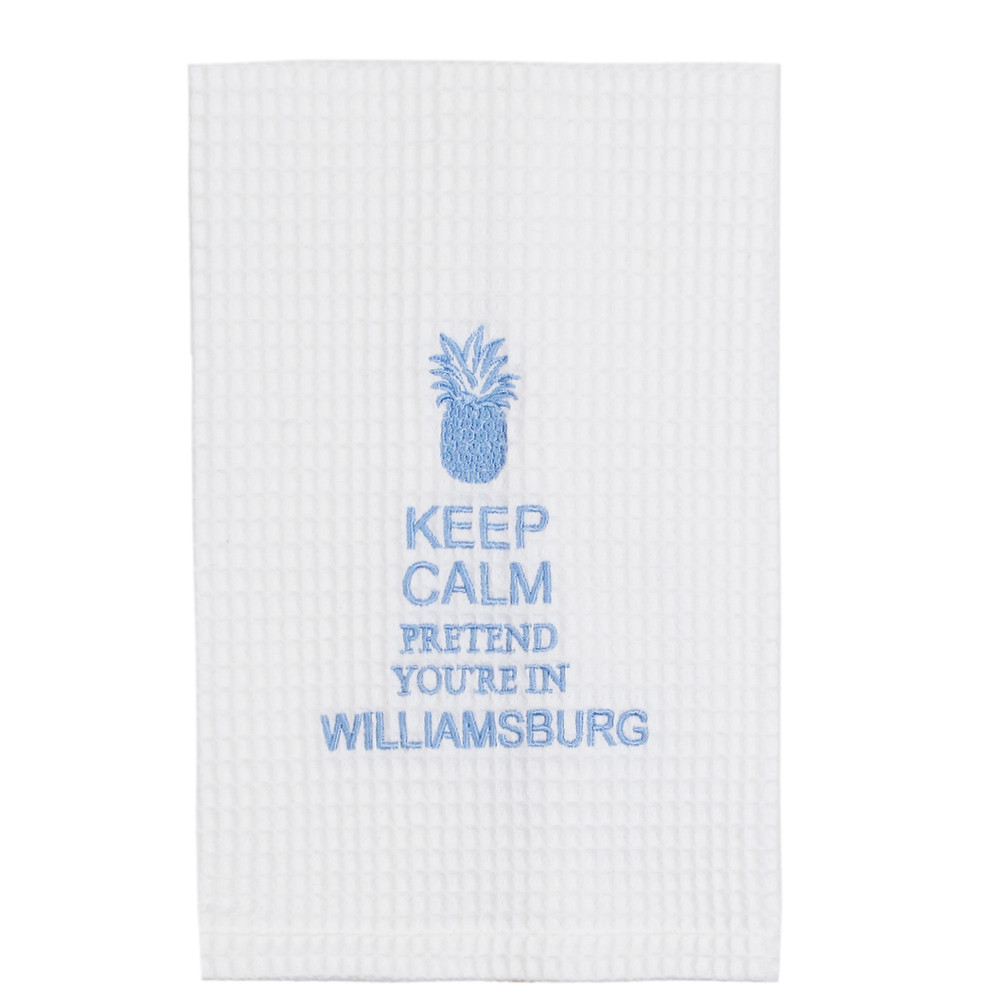 "Keep Calm Pretend You're in Williamsburg" Towel  | The Shops at Colonial Williamsburg