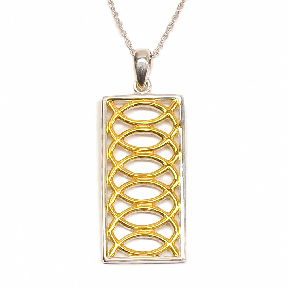 Sterling Silver and Gold Plated Albemarle Chair Pendant | The Shops at Colonial Williamsburg