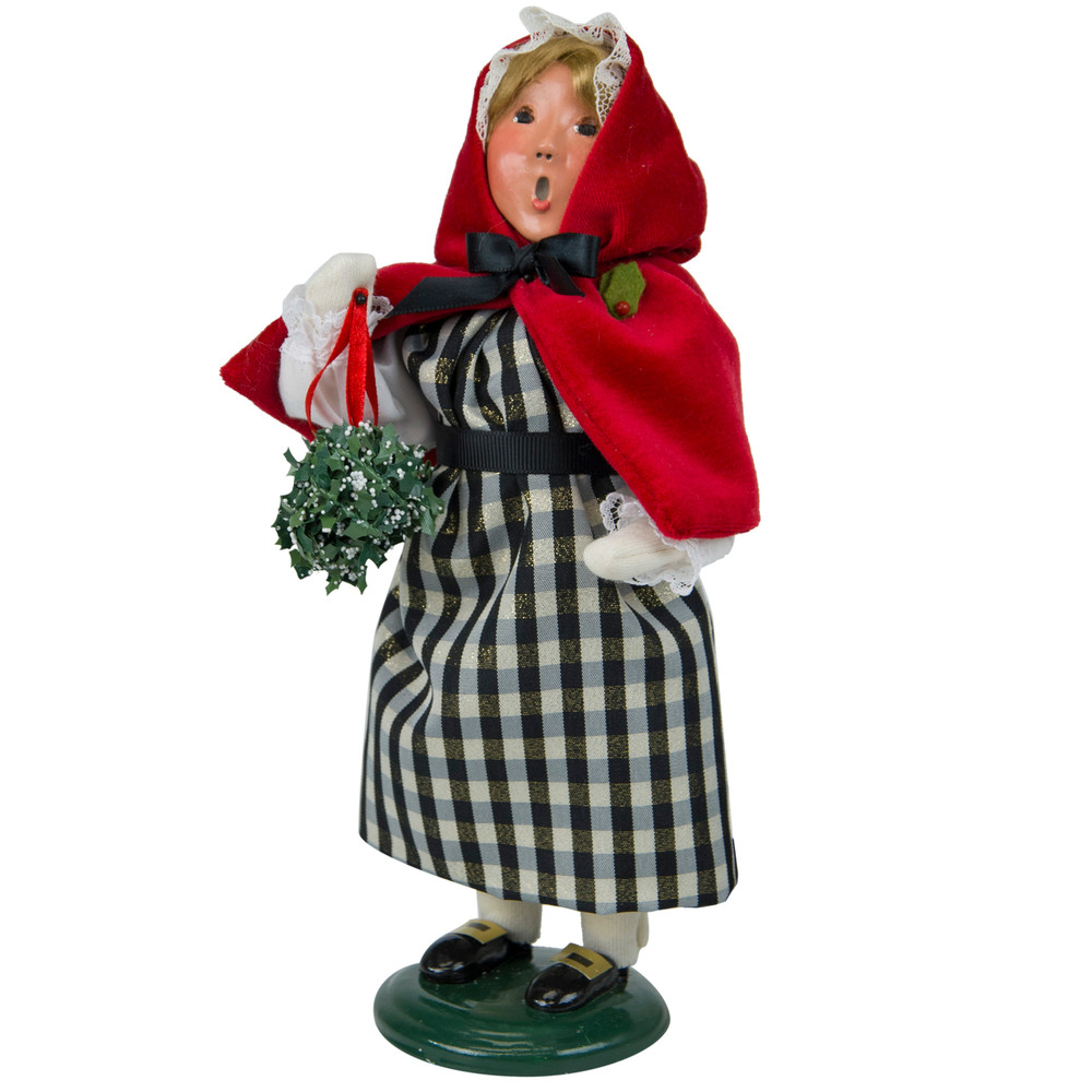 Byers' Choice Girl with Black and White Check Dress | The Shops at Colonial Williamsburg