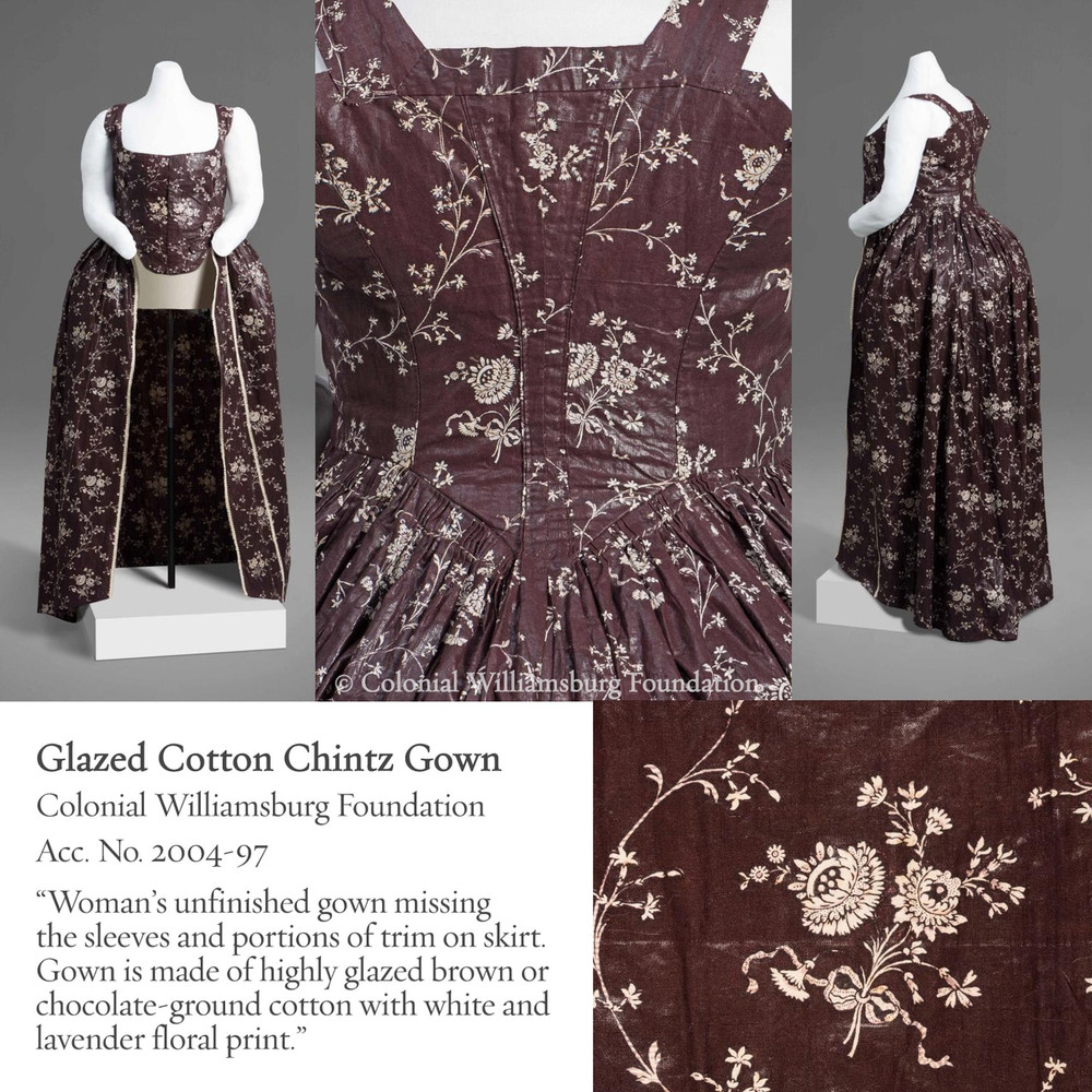 Brandied Raisin Chintz Fabric