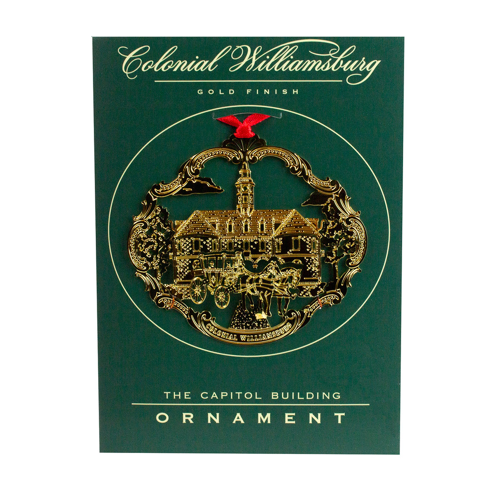 Capitol with Carriage Etched Ornament