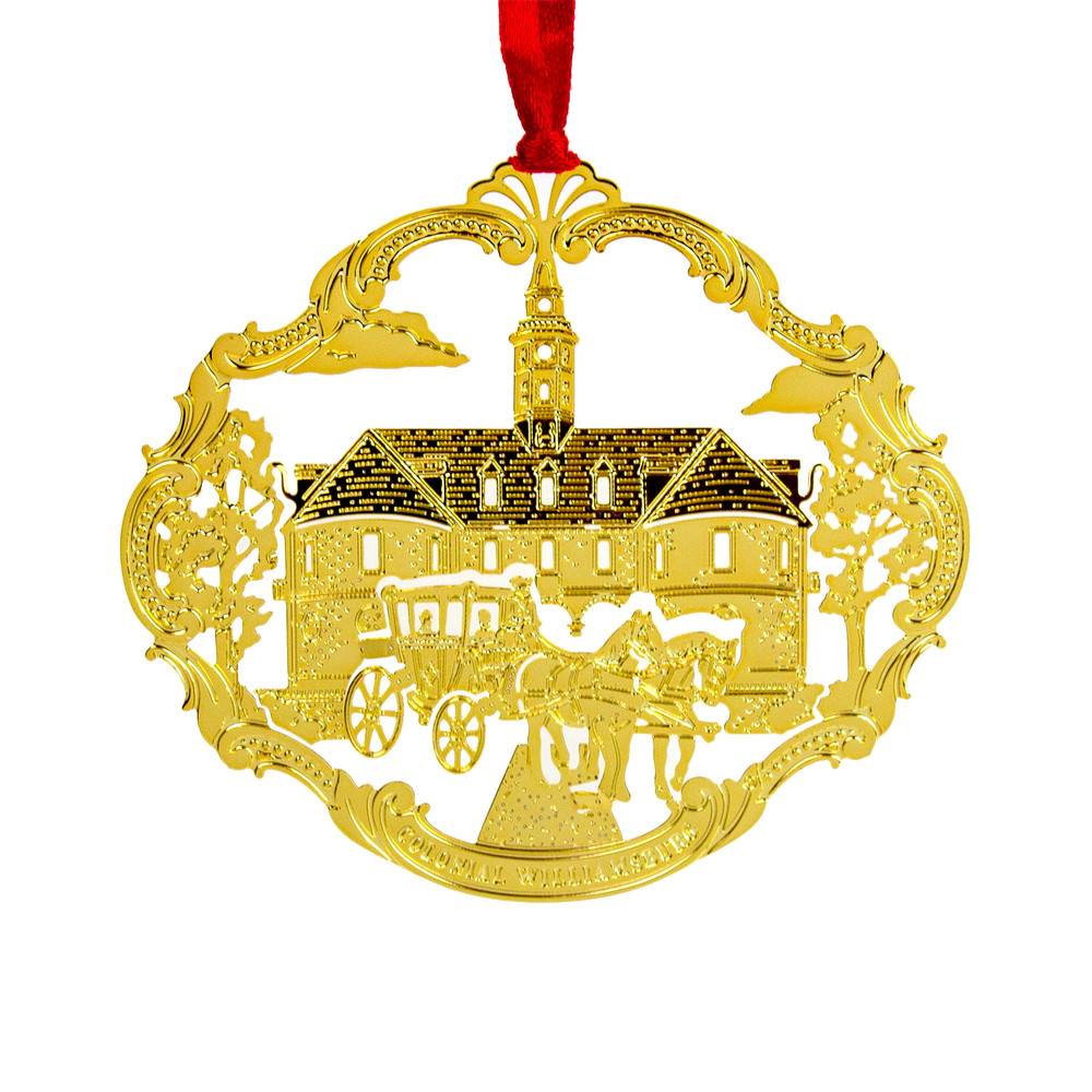 Capitol with Carriage Etched Ornament | The Shops at Colonial Williamsburg