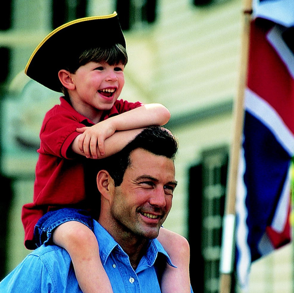 Boys Cocked Yellow Trim "Tricorn" Hat