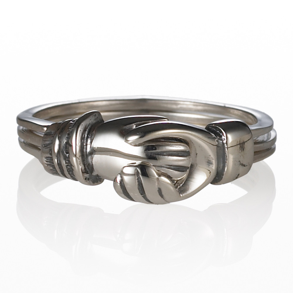Sterling Silver Gimmel Ring | The Shops at Colonial Williamsburg