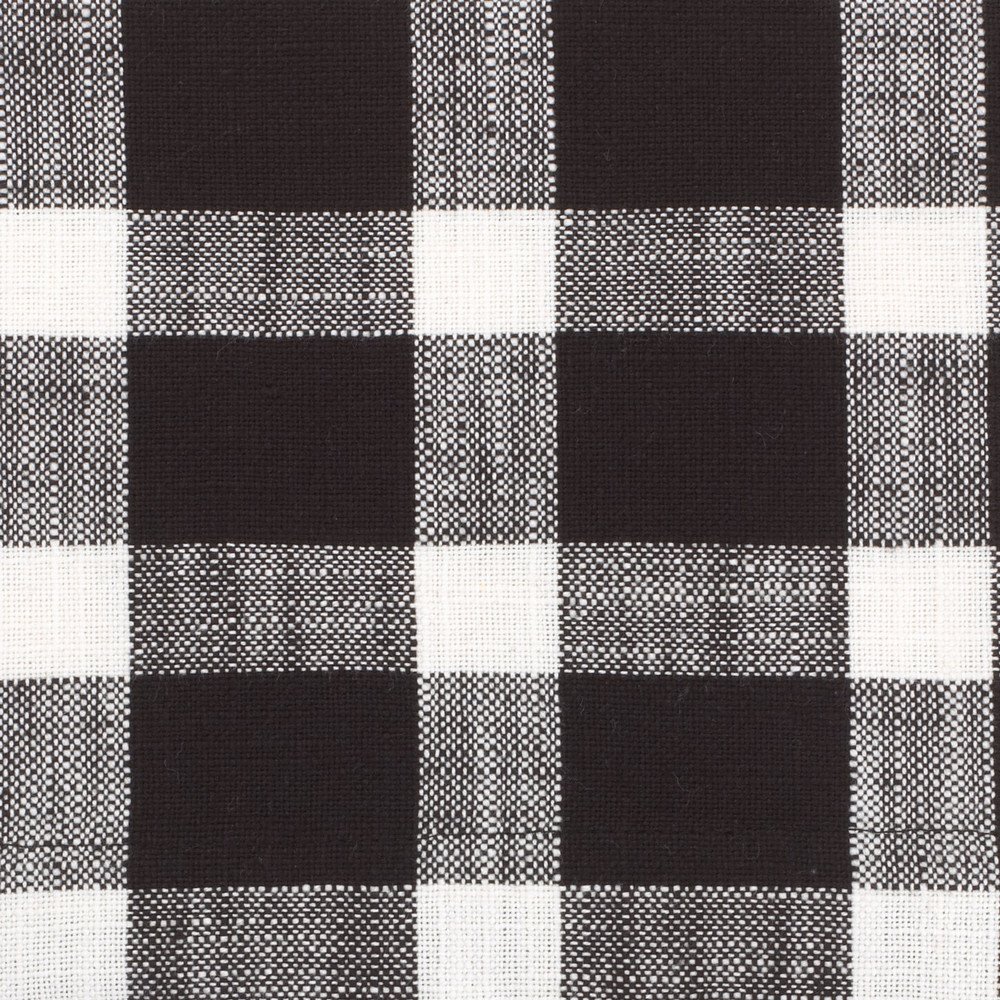 Tavern Check Placemats & Napkins - detail of black check pattern | The Shops at Colonial Williamsburg