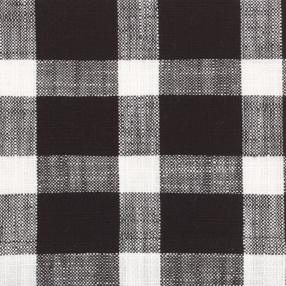 WILLIAMSBURG Tavern Check Placemats or Napkins - detail of black check pattern | The Shops at Colonial Williamsburg