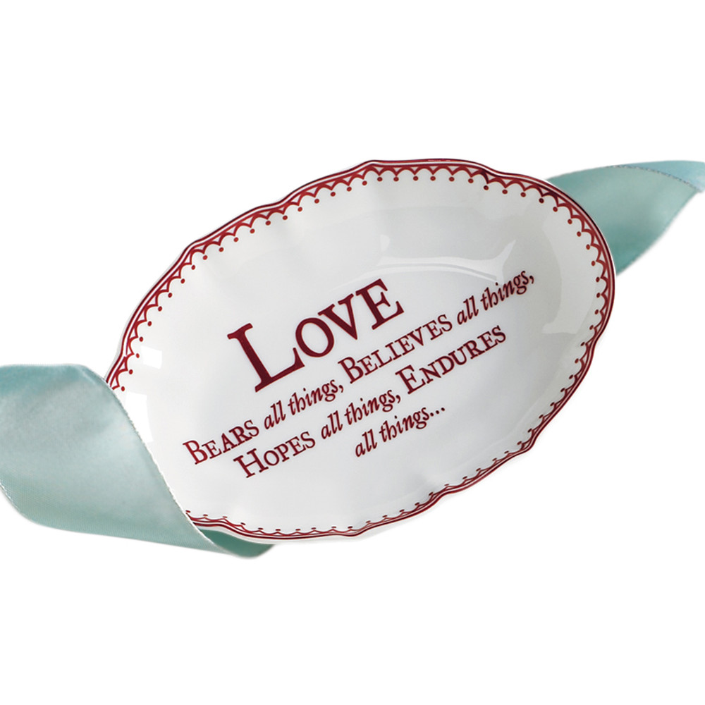 "Love Bears All Things" Verse Dish
