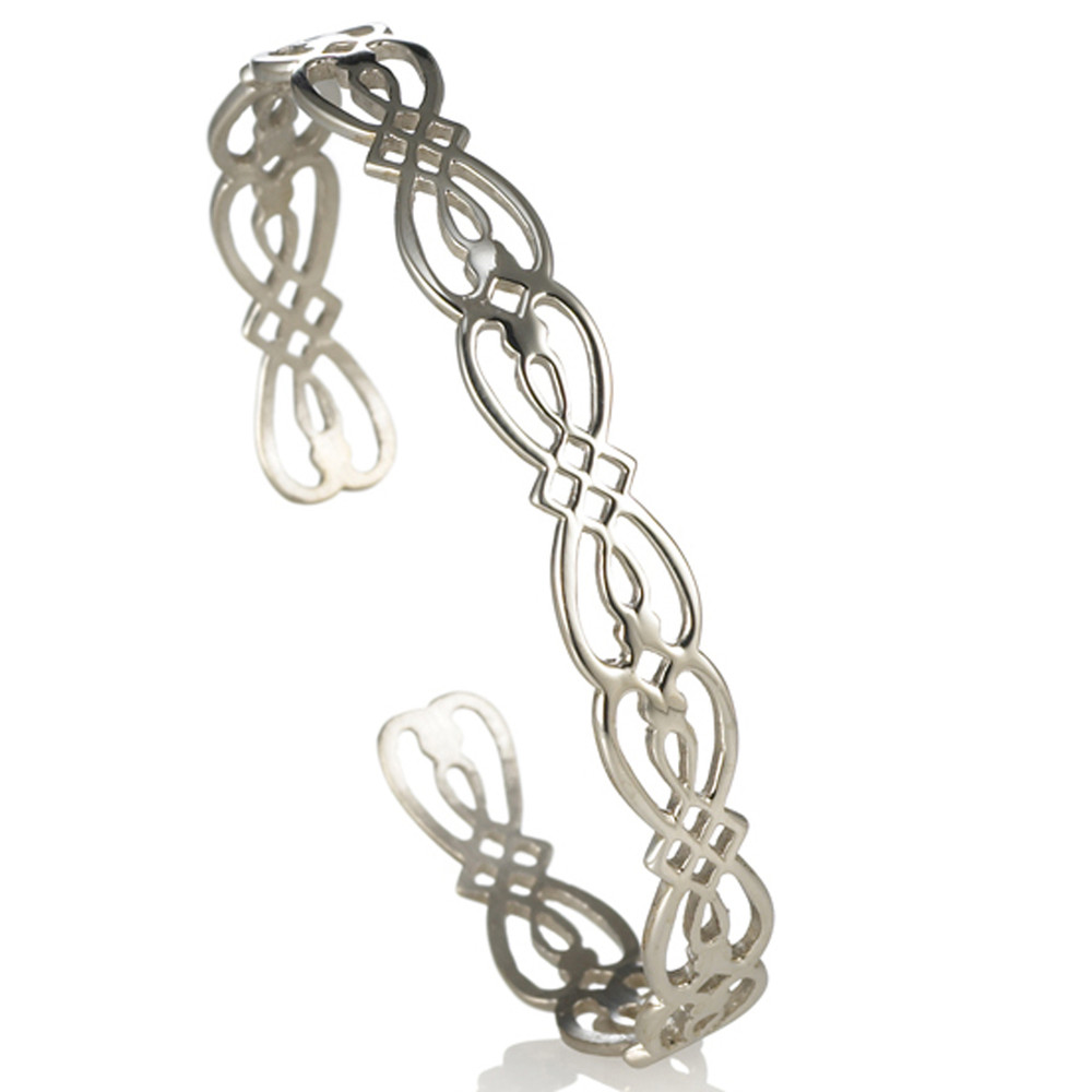 Hennell Narrow Sterling Silver Cuff Bracelet