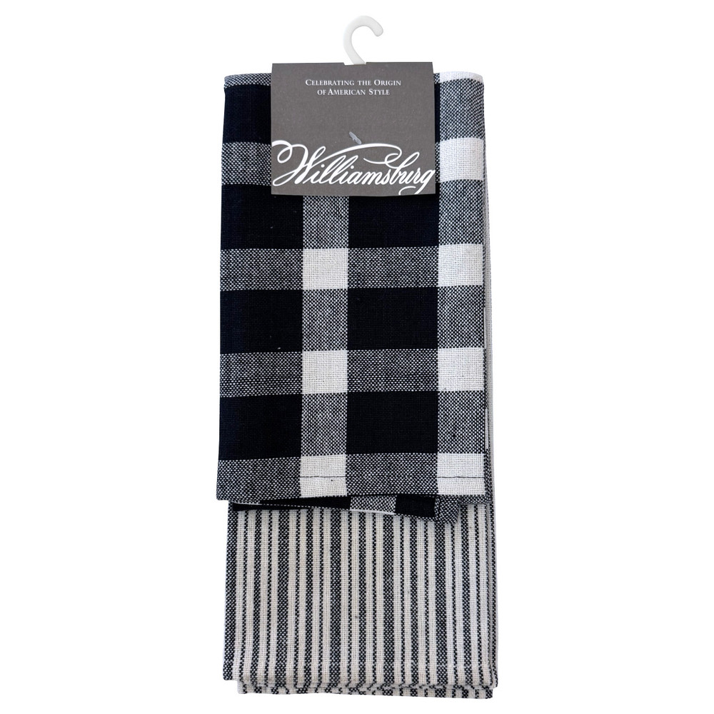 American Spirit Kitchen Towel Set - Black | The Shops at Colonial Williamsburg