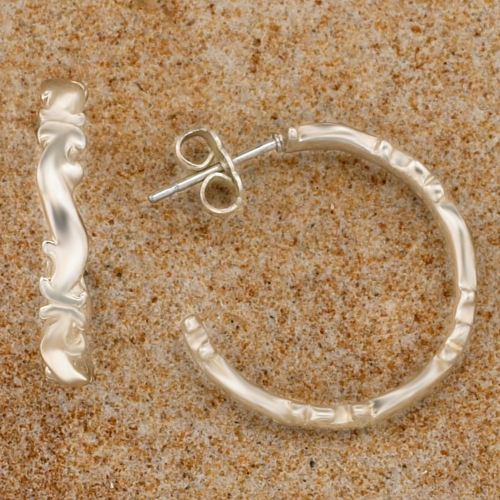 Medium Scroll Hoop Earrings | The Shops at Colonial Williamsburg