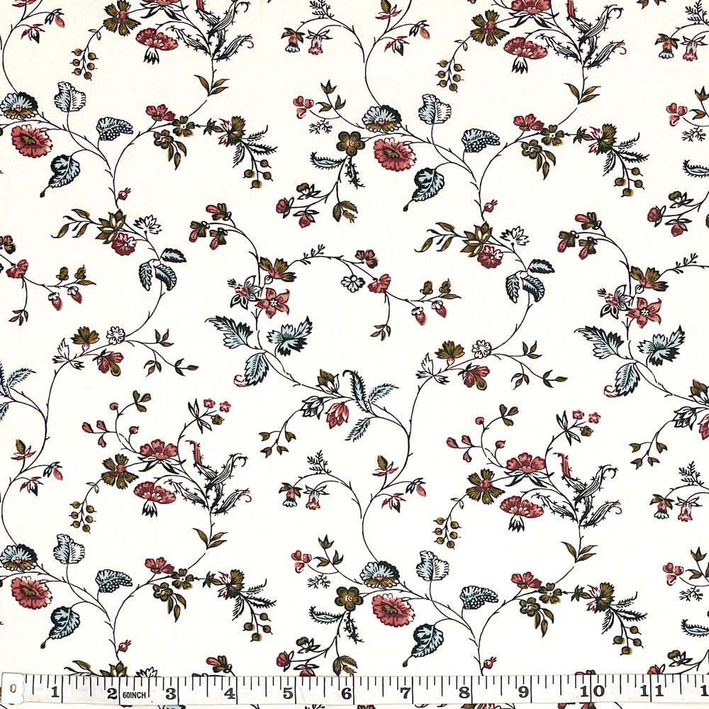 Francis Open Floral Fabric | The Shops at Colonial Williamsburg