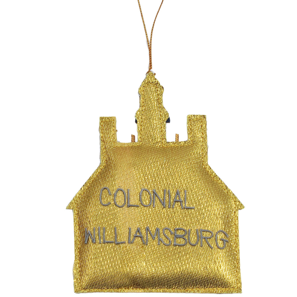 Gold Governor's Palace Fabric Ornament
